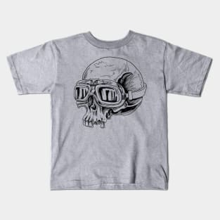 Rider Skull Ink Kids T-Shirt